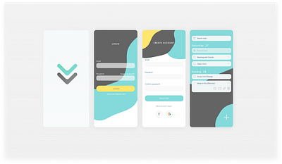 Task Manager app app design colorful design gradient ui