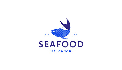 Seafood - logo design brand brand identity brand identity design brand identity designer branding design geometric illustration logo logodesign