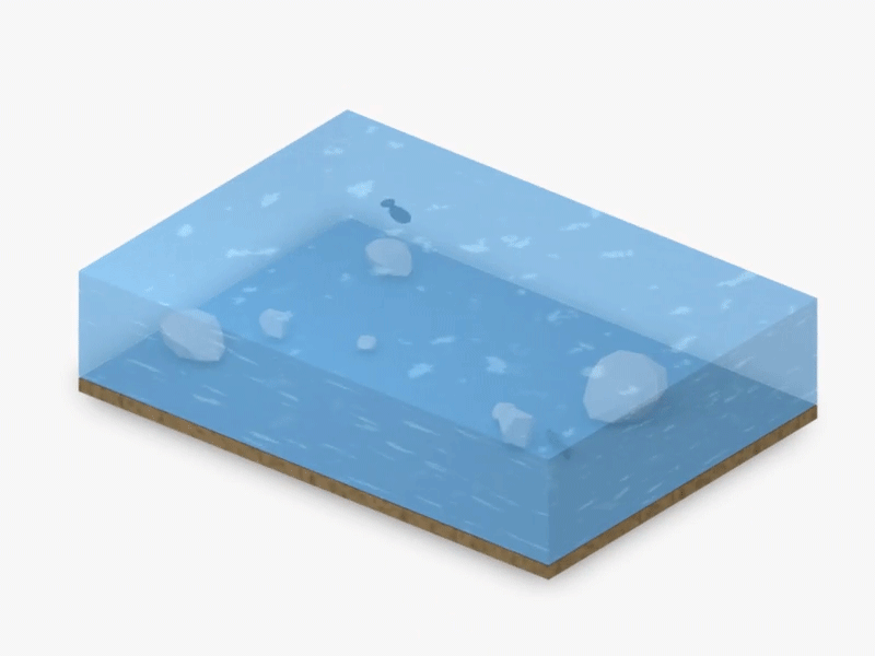Weir 3d animation c4d cinema4d fish octane octanerender render water weir