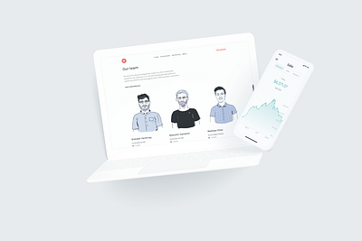 Lake Team and Portfolio bitcoin branding crypto design illustration investing investment portfolio madeintoronto minimal portfolio