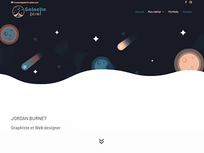 Galactic Pixel Website flat design galactic svg website wordpress