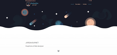 Galactic Pixel Website flat design galactic svg website wordpress