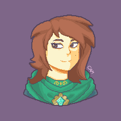 Self Portrait - GBA FE style aseprite digital art fe fire emblem gba pixel pixel art pixelart self portrait self portrait selfpromo