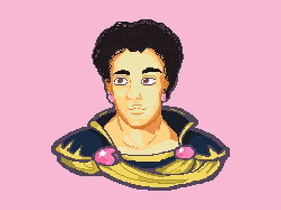 Commission #1 - GBA FE style aseprite class commission digital art fe fire emblem game art gba lord pixel pixel art pixelart portrait selfpromo