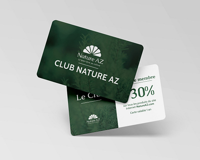 Nature AZ Loyalty card design apothecary apothecary design branding branding and identity card design customer card design discount card elegant design green design loyalty card minimal photo backdrop print design