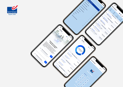 Bpost bank - App iOs banking app charts finance investment money ui ui interface ux uxdesign