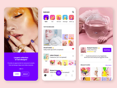 Nails Booking App app bong design nail nails nails booking app