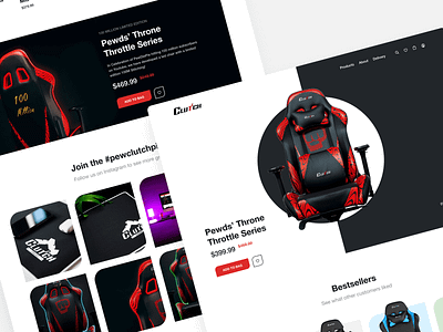 Clutch Online Store | Pewdiepie Edition | Fun Concept 2019 clean clutch dark ecommerce online store online store commerce pewdiepie store