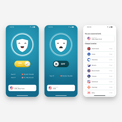 VPN Redesign app design illustration mobile app mobile app design mobile design mobile ui ui ui ux uidesign