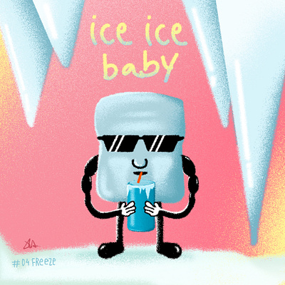 Inktober Day 4 - Freeze colors freeze ice inktober inktober2019 inktoberday4