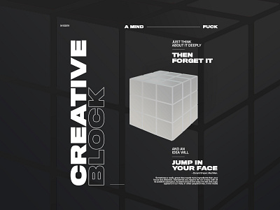 Creative Block conceptual creativeblock editorial layoutdesign typography