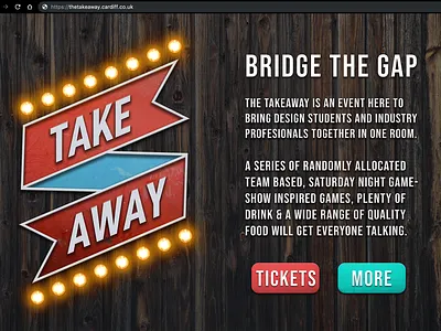 The Takeaway - Event Landing Page brand design branding design event event branding landing page landingpage logo strategy takeaway uiux