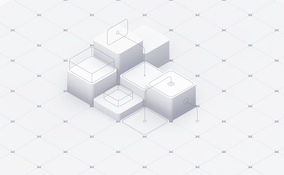 ISO Still 3d c4d daily flat illustration isometric white