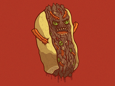 Killer Italian Beef beef character chicago creature food illustration italian beef monster