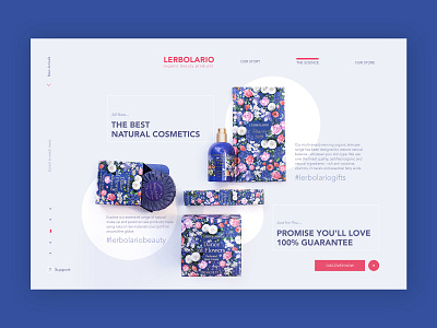 Organic beauty products ➥ Web Design 2019 trend beauty bio cosmetics creative design designthinking graphic design illustration landingpage organic select themes ui design uidesign uidesigner web design web development website