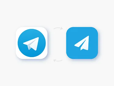 Telegram Rebrand Proposal app designer app icon brand corporate flat flat design icon identity logo logomark minimalistic rebrand rebranding symbol telegram