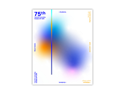 #75 — Gradients. branding cover design design identity illustration illustrator magazine typography