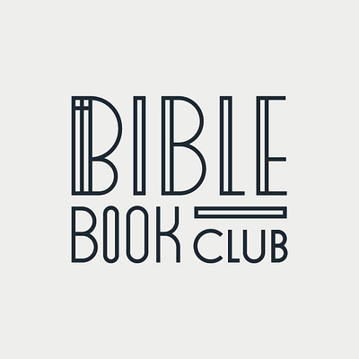 Bible Book Club Logo bible book club christian logo lettering logo design typogaphy