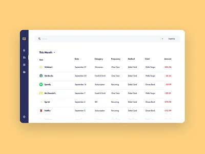 Transactions Concept app branding design expenses finance flat icon illustration logo minimal personal finance transactions typography ui ux vector web app web apps website