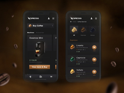 Nespresso website redesign – Mobile (concept) atomic atomic design checkout coffee dark e commerce ecommerce icon mobile mobile first nespresso order payment redesign responsive shipping shop shopping store ui
