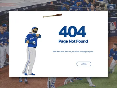 Daily UI | 008 | 404 Page 008 404 error baseball blue jays dailyui dailyuichallenge design page not found ui ux visual design webdesign