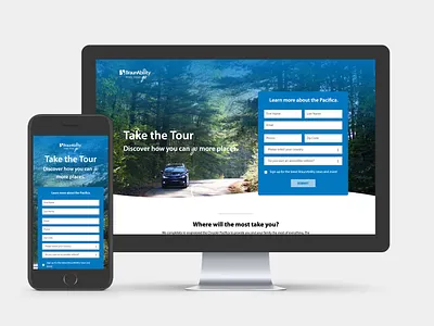 Take the Tour LP Update landing page landing page design tour
