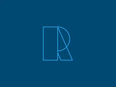 R art dribbbleweeklywarmup letterforms line art typography weekly challenge weekly warm up