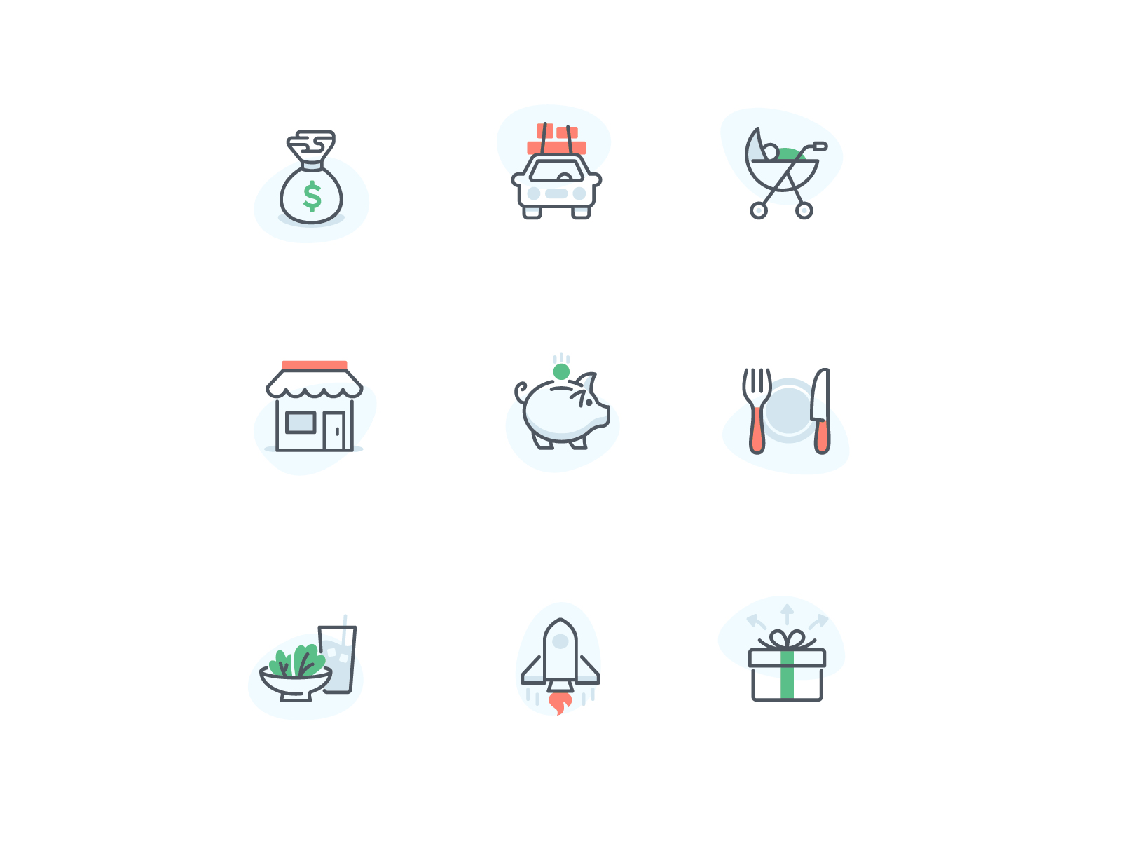 TurboTax Icon + Illustration Tiered System brand case study design guide icons illustration illustrator responsive scalable series style system tiered turbotax