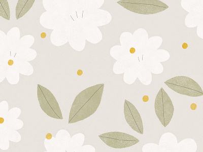 light & airy floral flower flower illustration light pattern design spring summer