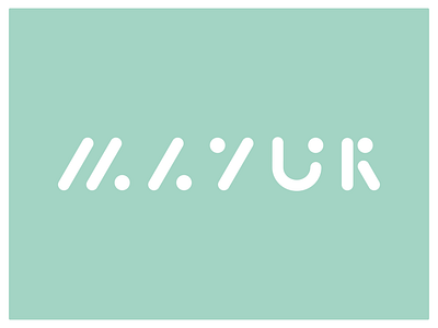 Mayur Letterform- Weekly Warm-Up Prompt No. 5 alphabet logo branding circle clean design dribbbleweeklywarmup geometric green illustration letters logo minimal monogram name text typography ux vector