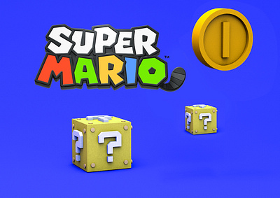 Super Mario cinema4d game game design illustration supermario ui ux website