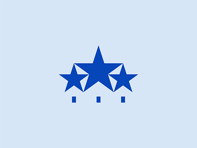 Tri-Star Realty brand branding design identity logo mark real estate stars symbol