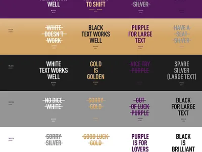 Testing color contrast ratios casino design systems hospitality hotels