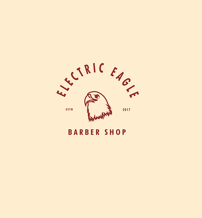 Electric Eagle Barber Shop branding classic design flat illustration logo logodesign traditional traditional art vector vintage