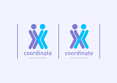 X Coordinate design icon illustration logo typography