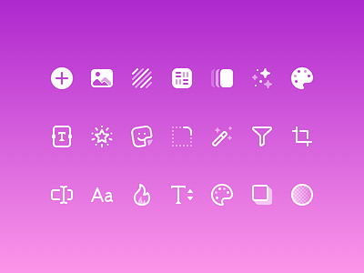 PosterBoost UI Icons app ui icons iconset ios ios icons lightricks