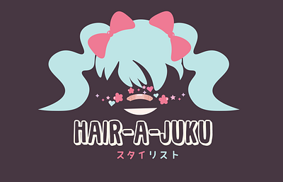 HAIR-A-JUKU Hair Salon Logo illustration logo logo design logos vector