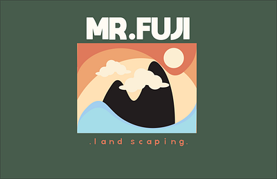 Landscaping Logo- Mr.Fuji illustration logo logo design logos vector