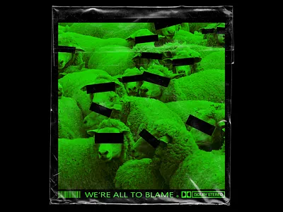 We're All To Blame aesthetic album art cover art design mockup photoshop texture trending vector vinyl cover