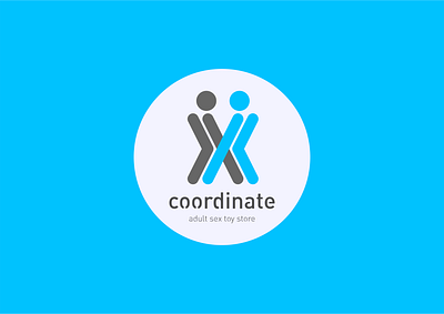 X Coordinate design icon illustration logo typography