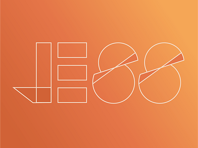 JESS design dribbbleweeklywarmup geometric illustration letterform typography