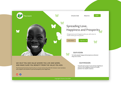 Pecroom Social Platform design happiness love prosperity social platform web website