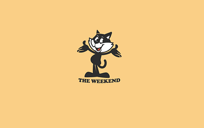 The Weekend cats character design graphics illustration tee design vector design