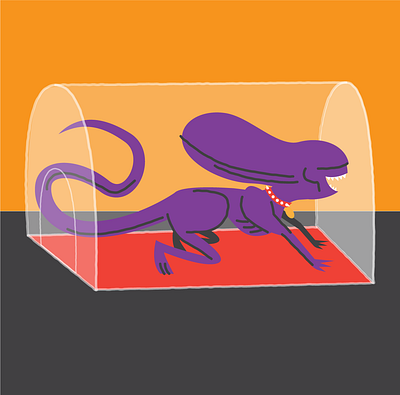 fido-morph alien halloween illustration illustrator pet care vector art