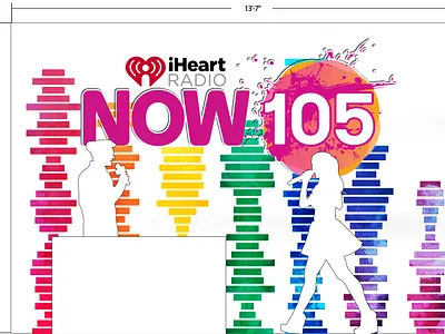 iHeart Event Backdrop branding design expo logo logo design merchandise printed material typography vector