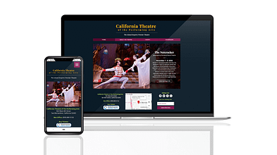 California Theatre ui ux web design