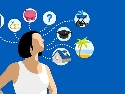 Investing account chase finance illustration investing investment woman