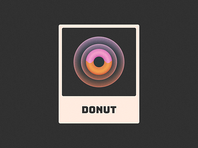 Donut! baked brand branding card donut donuts grain grainy icon illustration letter logo logo design mark noise o symbol texture type zero