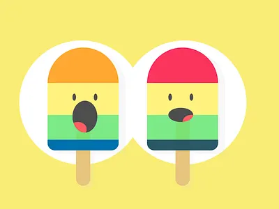 Inktober 2019 - Day 4 - Freeze cute design freeze inktober inktober2019 popsicles