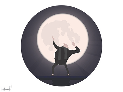 Gru illustration moon travelogue